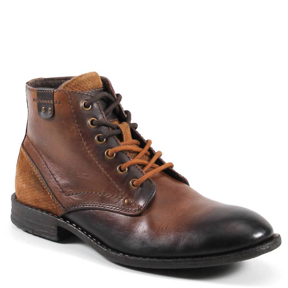 NEW DIBA TRUE men's fight song classic leather boots in tan